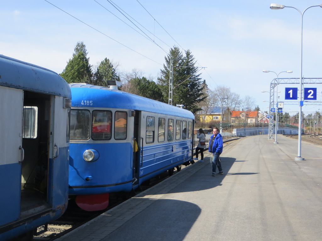 Pääsiäisjuna lähdössä Toijalasta Valkeakoskelle 21.4.2019.